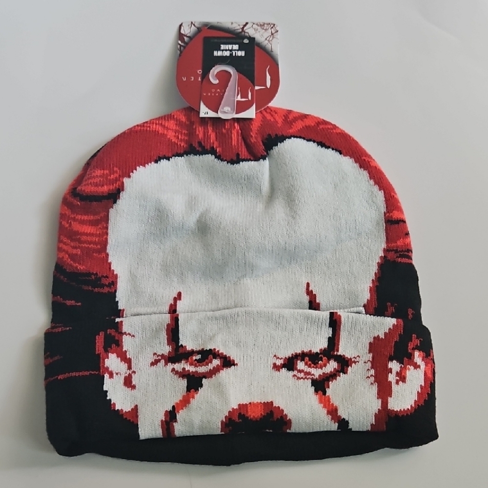 Chapter Red and Black Knit Beanie